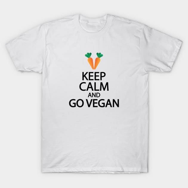 Keep calm and go vegan T-Shirt by It'sMyTime